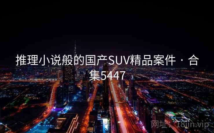 推理小说般的国产SUV精品案件 · 合集5447